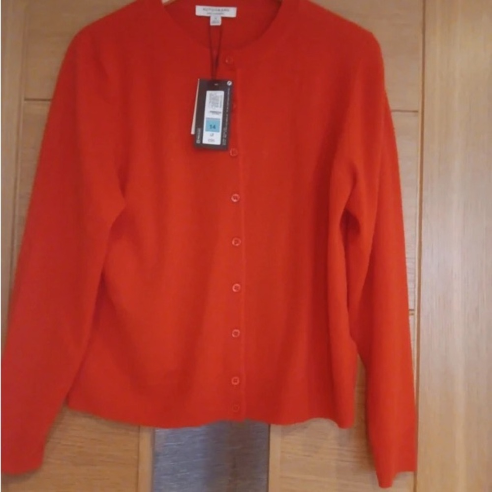 Vibrant Orange Women's Cardigan